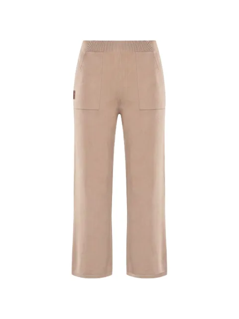 Moorer ribbed-waistband straight-leg trousers Neutrals CALLIEPKT