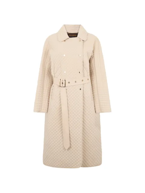 Moorer quilted belted coat Neutrals BONNIEOSQ
