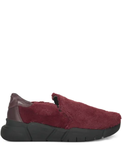 Moschino faux-fur slip-on sneakers Red 5253G06JS