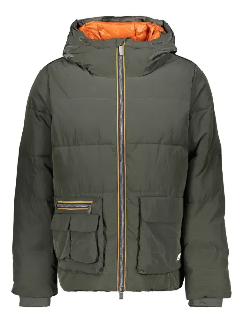 K-Way hooded down jacket Green AK6118QQW