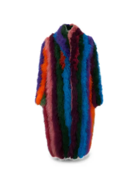 Moschino striped coat Blue A40015575