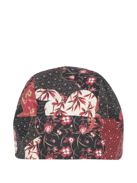 Emporio Armani bandana-print sun hat Red 6272588P601