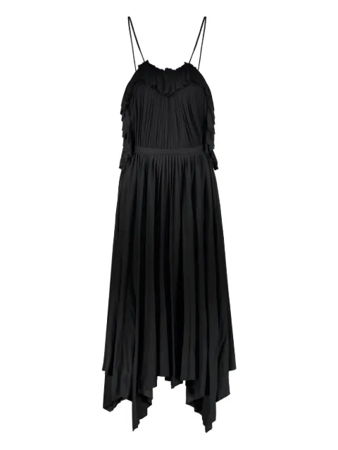 Philosophy Di Lorenzo Serafini pleated ruffled dress Black A04662152