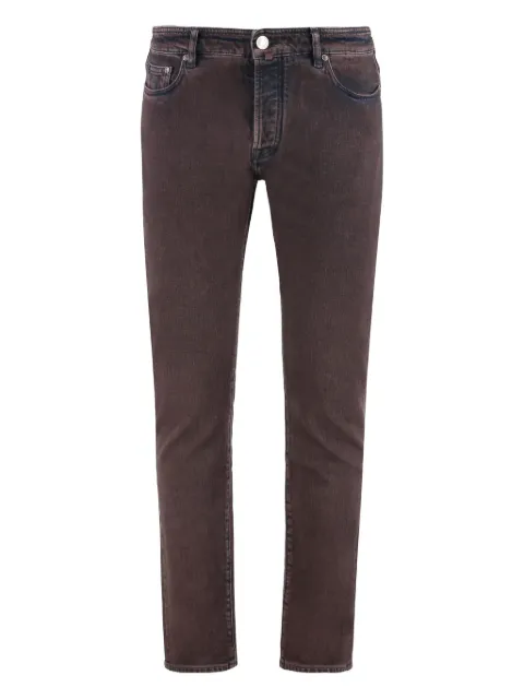 Moorer five-pocket trousers Brown PAVELSMR