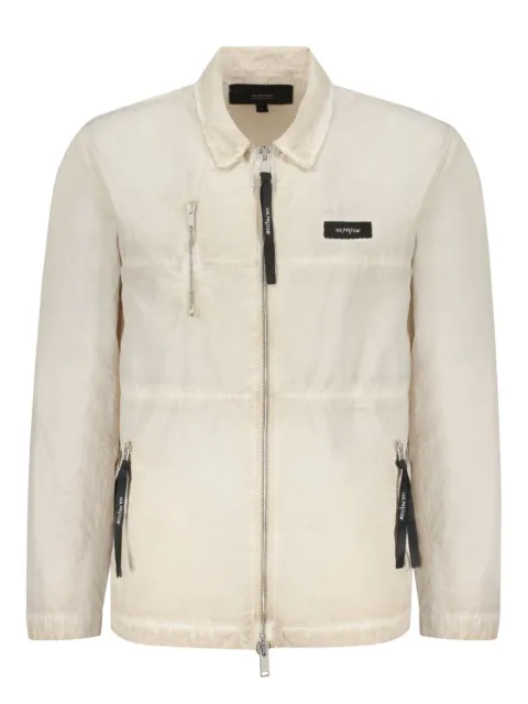 ISO.POETISM logo-patch jacket Neutrals J22OLUMNF050