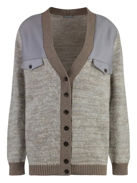 Malo cashmere cardigan Neutrals DXG051F1A96