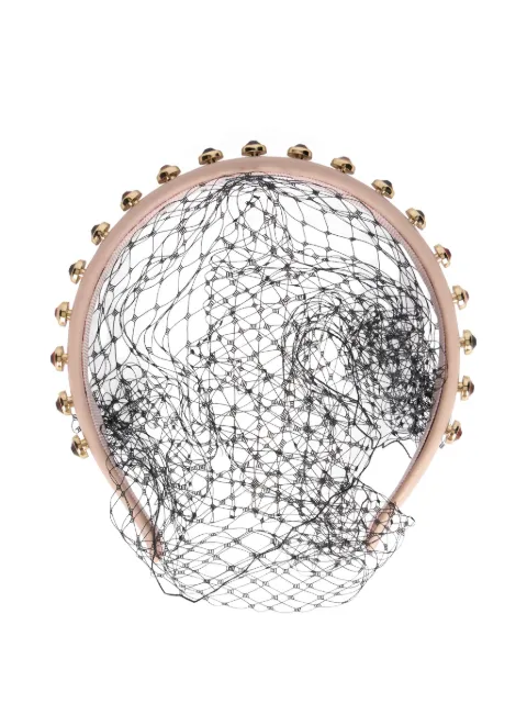 RED(V) embellished net hairband Neutrals QJ0C35IMX