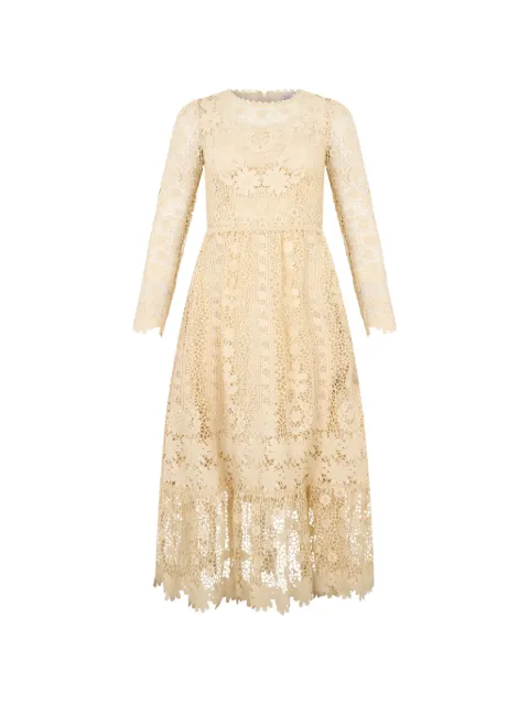 RED Valentino lace midi dress Neutrals RVA20F66F