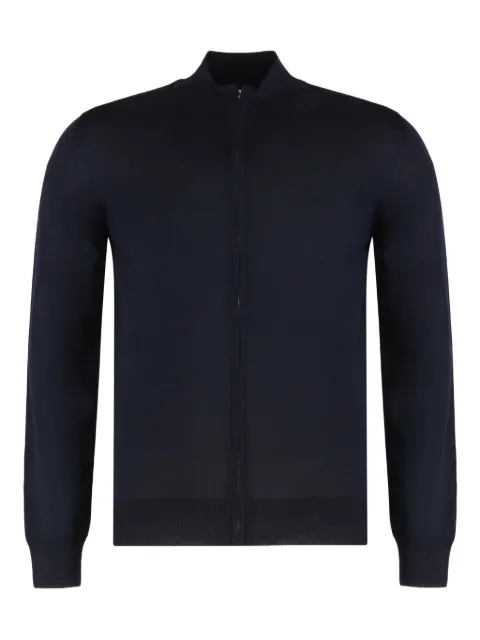 Moorer Casoni zip-up cardigan Blue CASONIMLL