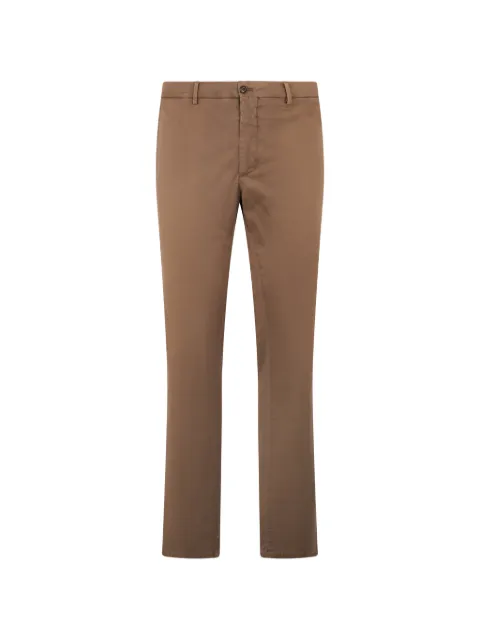 Moorer button-fastening chino trousers Brown CARDUCCIGSP