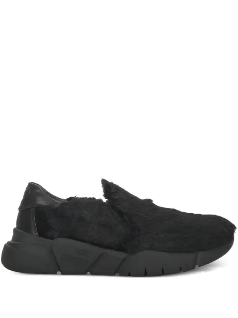 Moschino faux-fur sneakers Black 5253G06JS