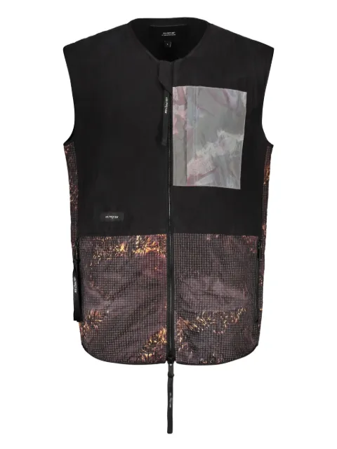 ISO.POETISM mix-print gilet Black V16INCHEONF0394041