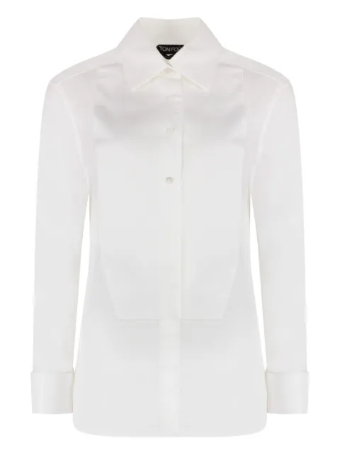 TOM FORD structured button-down shirt White CA3234FAX1020