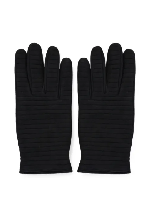 Moorer quilted elasticated-cuff gloves Blue BASTIANSCW