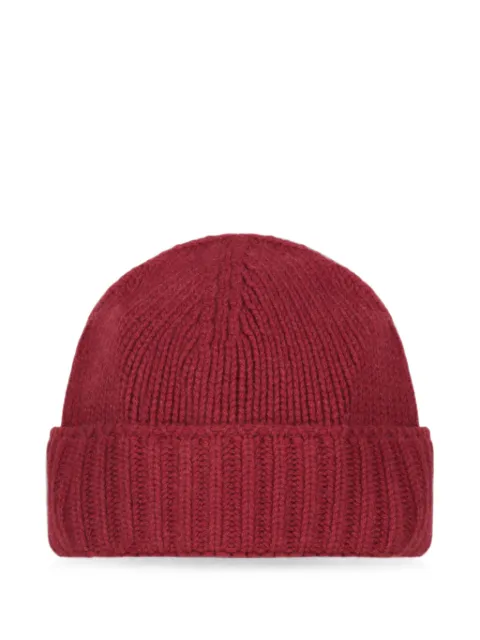 Moorer ribbed-knit beanie hat Red BERETCWS