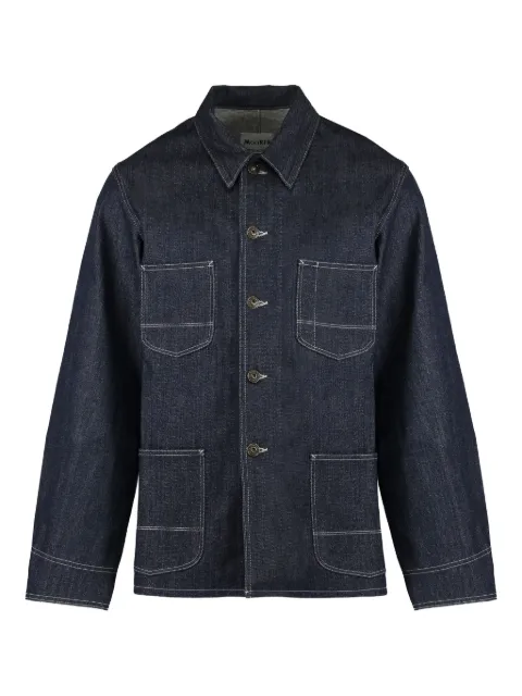 Moorer four-pocket cotton shirt Blue NEILKAI