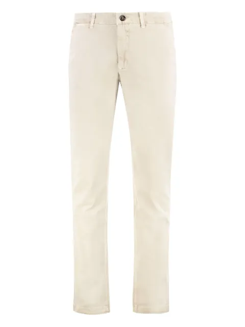 Moorer button-fastening trousers Neutrals LEVANZOARM