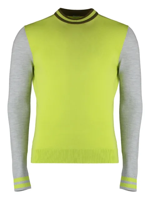 Malo virgin-wool sweater Green UXA039F2Z13