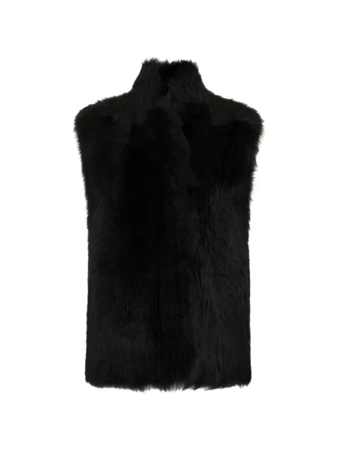 Moorer fur dress Black AIMARPFX