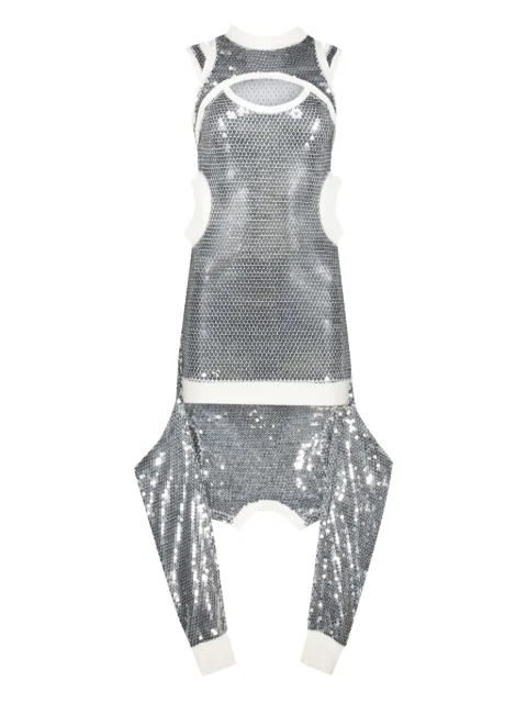 Jeremy Scott sequin-embellished dress Grey A04220927