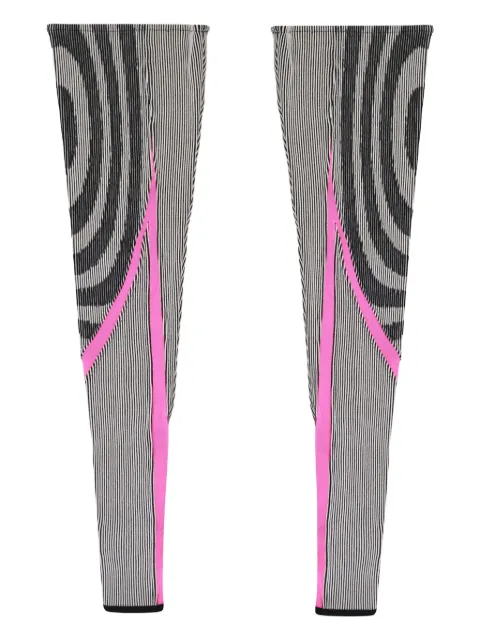 Paolina Russo ribbed leg warmers Black PRSS22GA02332372