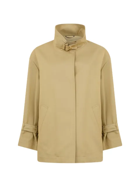 Moorer funnel-neck raincoat Neutrals PARGALTW
