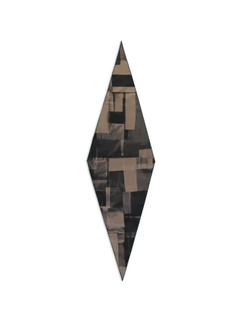 Zegna abstract-print diamond-shaped scarf Brown Z7H5837SBE1