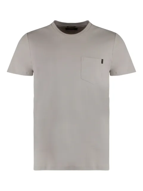 Moorer breast-pocket cotton T-shirt Grey BRUZIOSLC