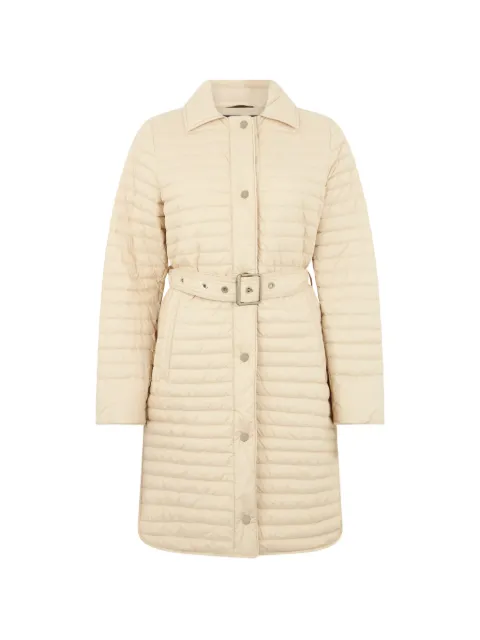 Moorer belted single-breasted coat Yellow BRIGIDS3