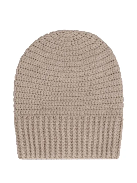 Malo crochet-knit beanie Neutrals SDM005F1H36