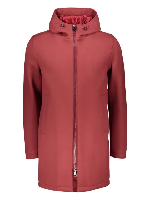 Herno hooded zip-up parka Red PA000106U39500