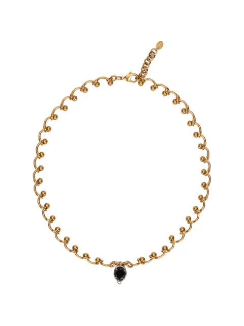 RED(V) knot detail pendant necklace Gold QJ0379MRS
