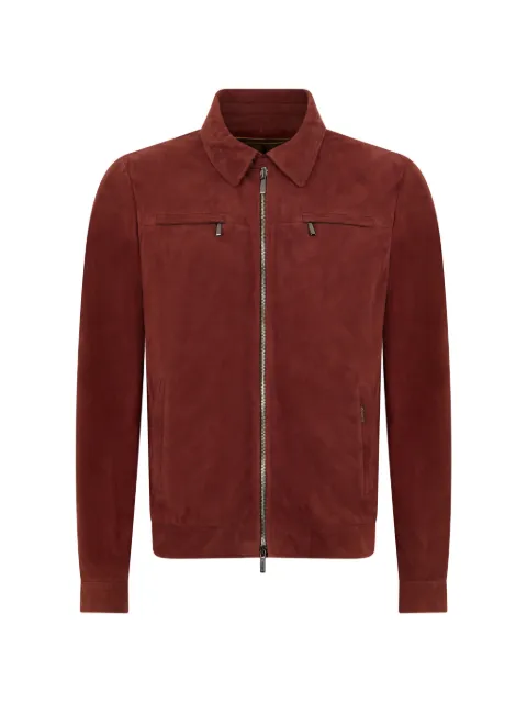 Moorer zipped jacket Brown NCWALTONURZ