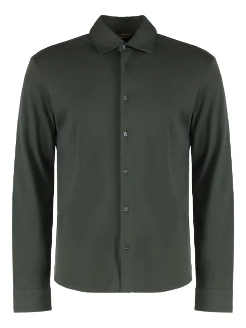 Moorer long-sleeve button-fastening shirt Green MONTALCINOSLC