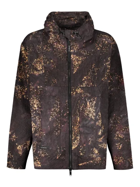 ISO.POETISM abstract-print jacket Black J16NAGLEF040