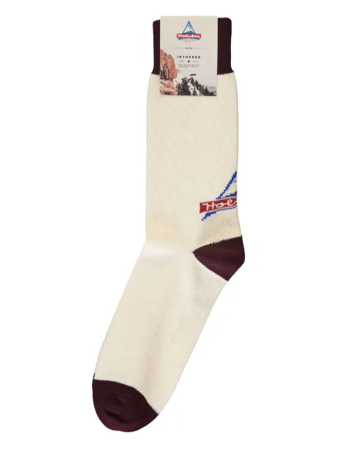 Holubar x Inthebox logo-jacquard socks White FW200151