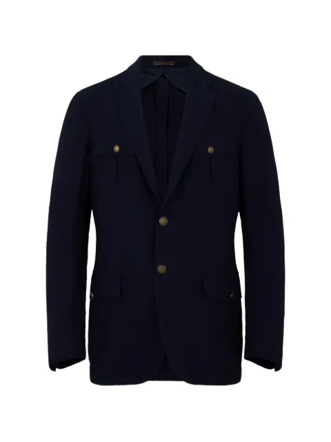 Moorer button pocket blazer Blue EGIDIBG
