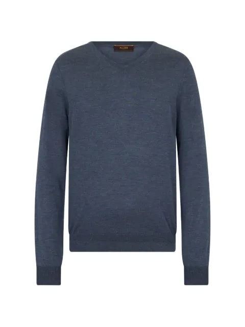 Moorer V-neck sweater Blue VIRGINIOSUP