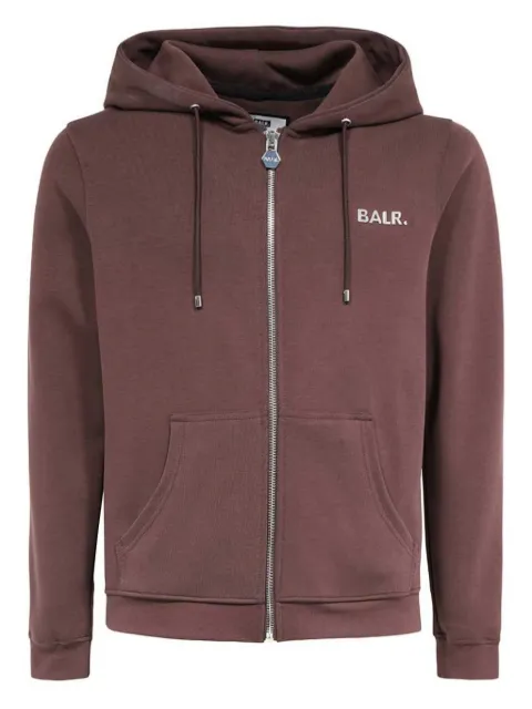 BALR. logo-print hoodie Brown B12671018