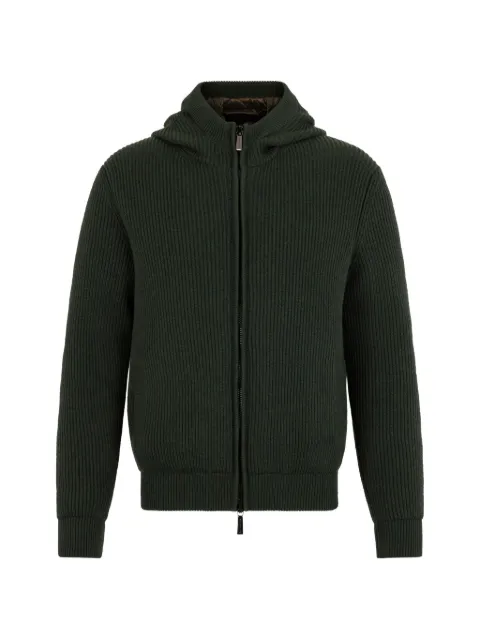 Moorer zip hooded jacket Green MISONECWH