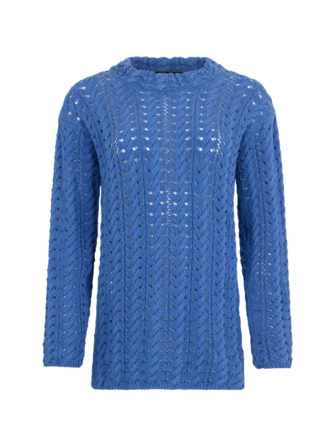Moorer openwork sweater Blue LIDIAFWG