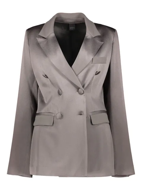 Lorena Antoniazzi satin blazer Grey LH36GA173060TR