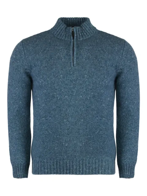 Moorer Fedro half-zip sweater Blue FEDRODSW