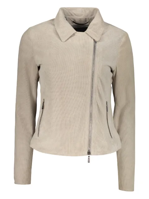 Moorer leather jacket Neutrals CARLOTTAURP