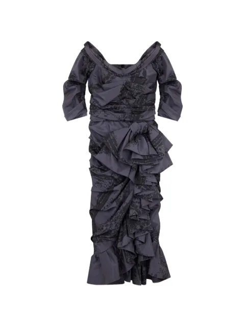 Moschino ruffled ruched dress Grey A04245455