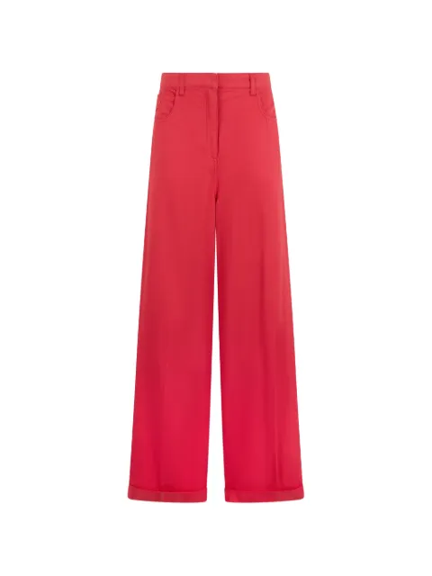 Philosophy Di Lorenzo Serafini cuffed five-pockets trousers Red A03272132