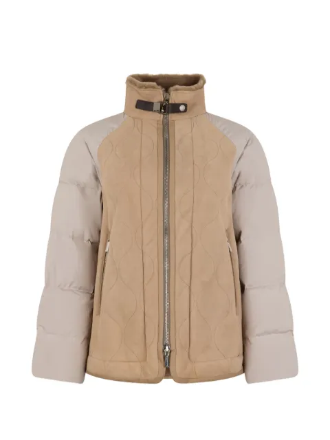 Moorer quilted collar jacket Neutrals RANGIFEMTC