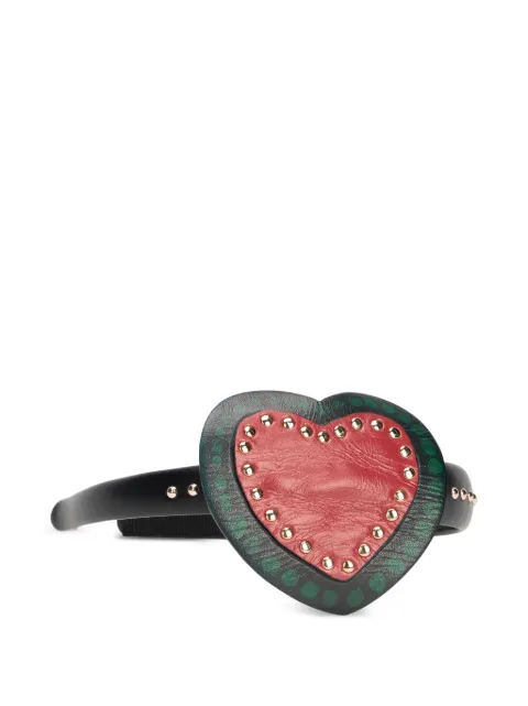 RED(V) studded heart headband Black QJ0376NSC
