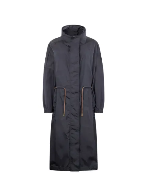 Moorer Madalyn drawstring parka Blue MADALYNSF