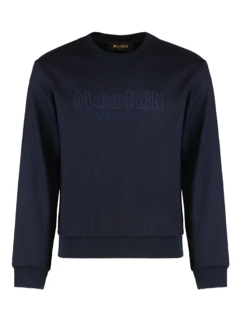 Moorer Marten-JT embroidered sweatshirt Blue MARTENJT
